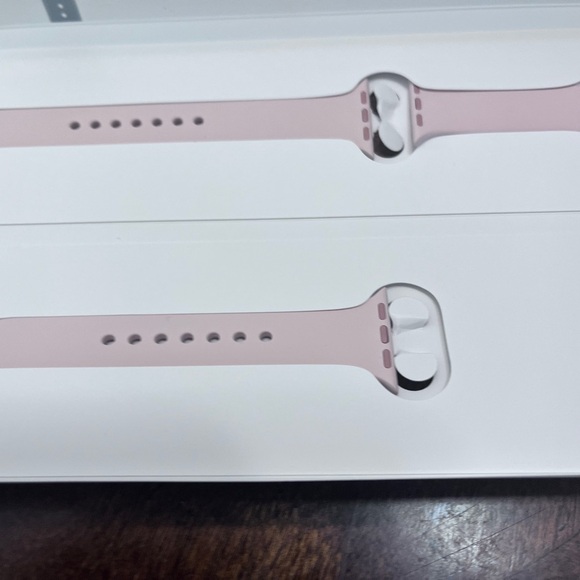 Apple Watch Sport Band - Gold Stainless Steel Pin - Pink Sand (New in Box) - Picture 2 of 15